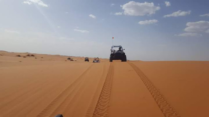 The dune buggy ride in merzouga