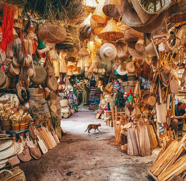 Colorful street Marrakech
