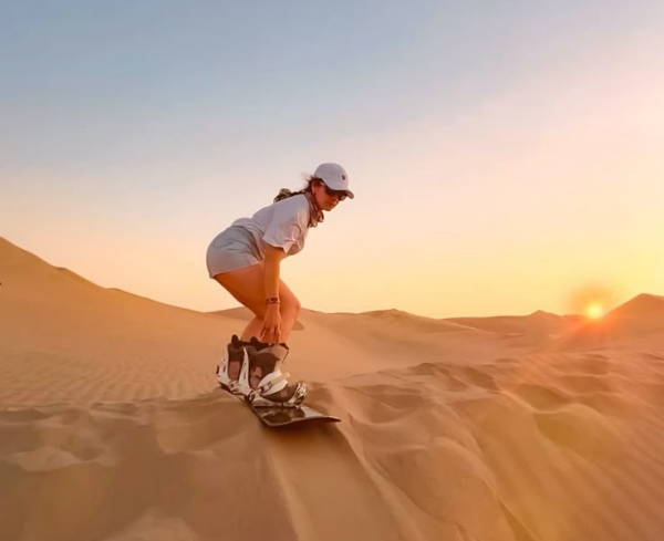 Sandboarding in Merzouga