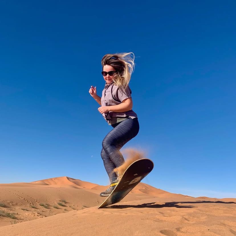 Sandboarding in Merzouga