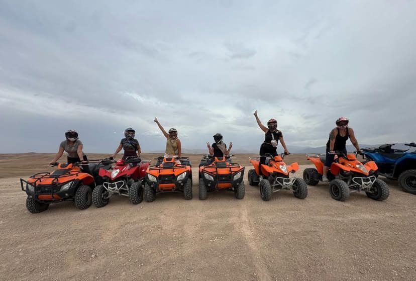 Quad biking Agafay Desert near Marrakech